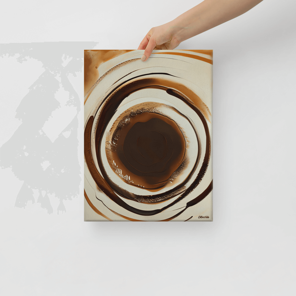 Aromatic Ripples No1 - Canvas - The product is being held by hand - Cafetitude Wall Art Aromatic Ripples No1 - Canvas - The product is being held by hand - Cafetitude Wall Art