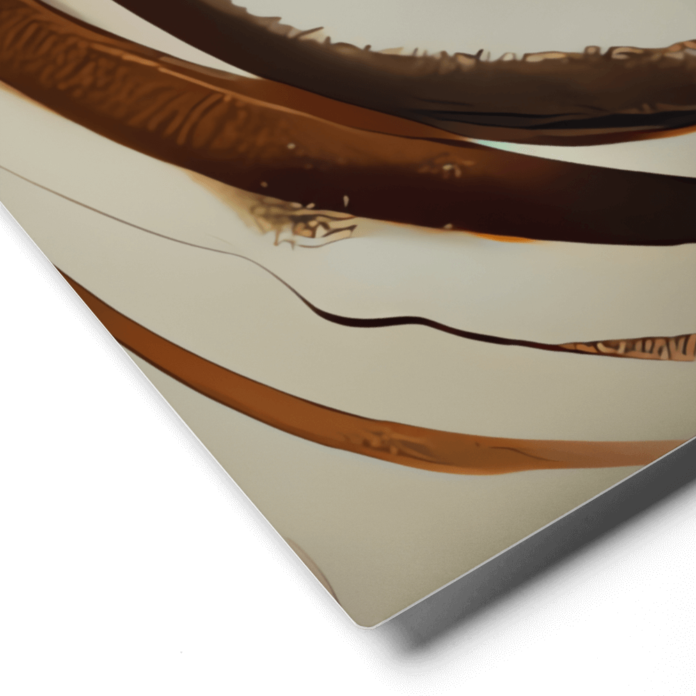 Aromatic Ripples No1 - Metal prints - A close-up of the product's corner - Cafetitude Wall Art Aromatic Ripples No1 - Metal prints - A close-up of the product's corner - Cafetitude Wall Art