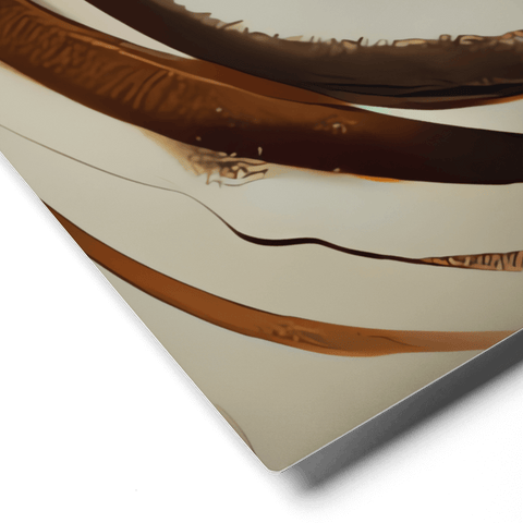 Aromatic Ripples No1 - Metal prints - A close-up of the product's corner - Cafetitude Wall Art Aromatic Ripples No1 - Metal prints - A close-up of the product's corner - Cafetitude Wall Art