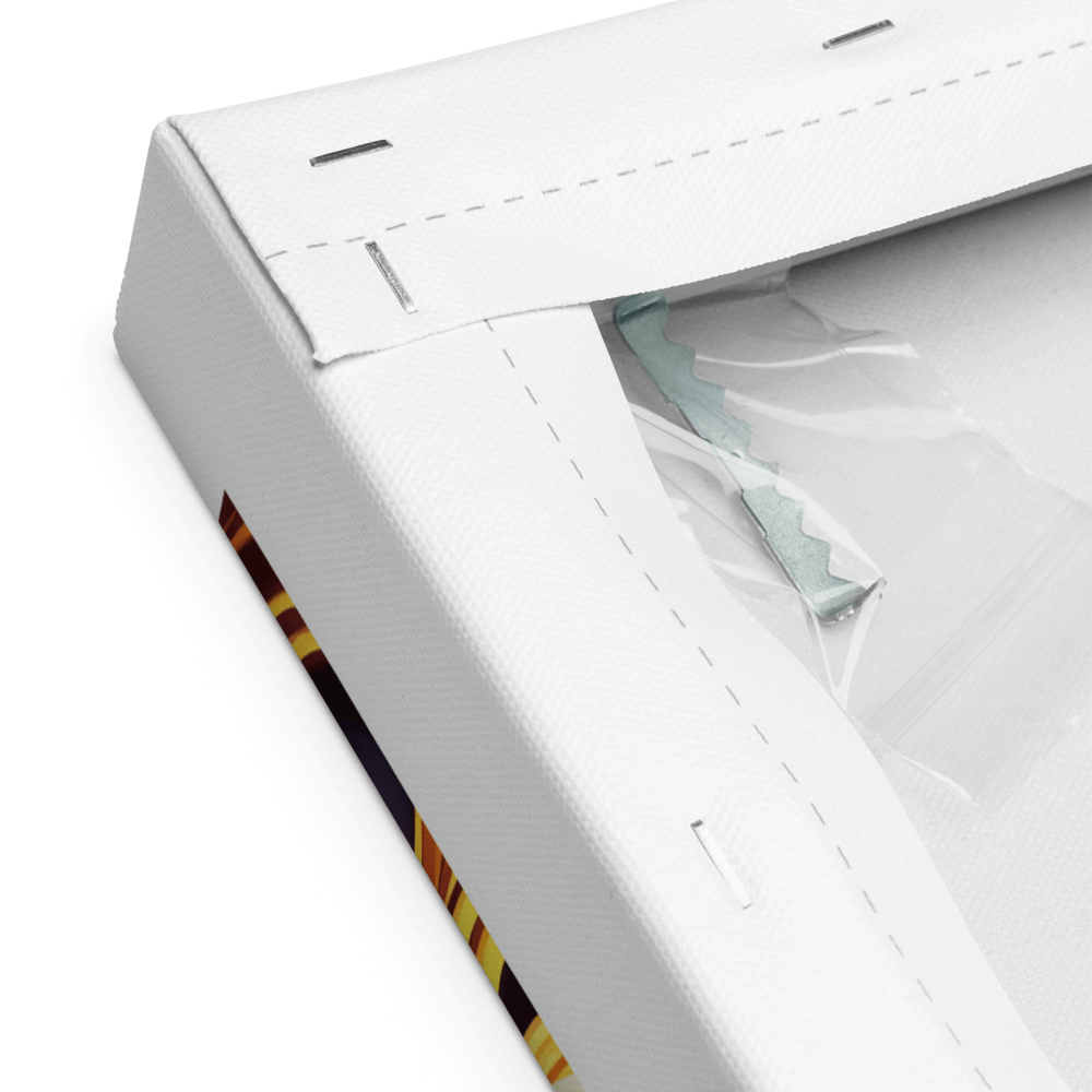 Golden Cupful of Dreams - Canvas - A close-up scene of the back of the canvas - Cafetitude Wall Art Golden Cupful of Dreams - Canvas - A close-up scene of the back of the canvas - Cafetitude Wall Art