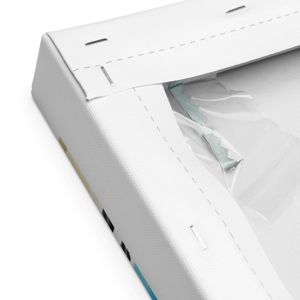 Parisian Brew - Canvas - A close-up scene of the back of the canvas - Cafetitude Wall Art Parisian Brew - Canvas - A close-up scene of the back of the canvas - Cafetitude Wall Art