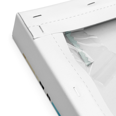 Parisian Brew - Canvas - A close-up scene of the back of the canvas - Cafetitude Wall Art Parisian Brew - Canvas - A close-up scene of the back of the canvas - Cafetitude Wall Art