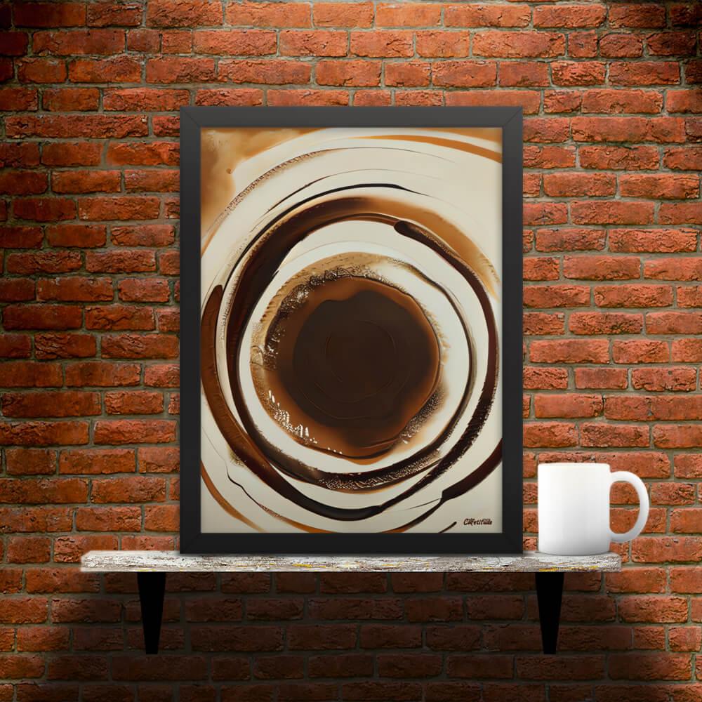 Cafetitude - Aromatic Ripples No1  Framed Poster Wall Art Option