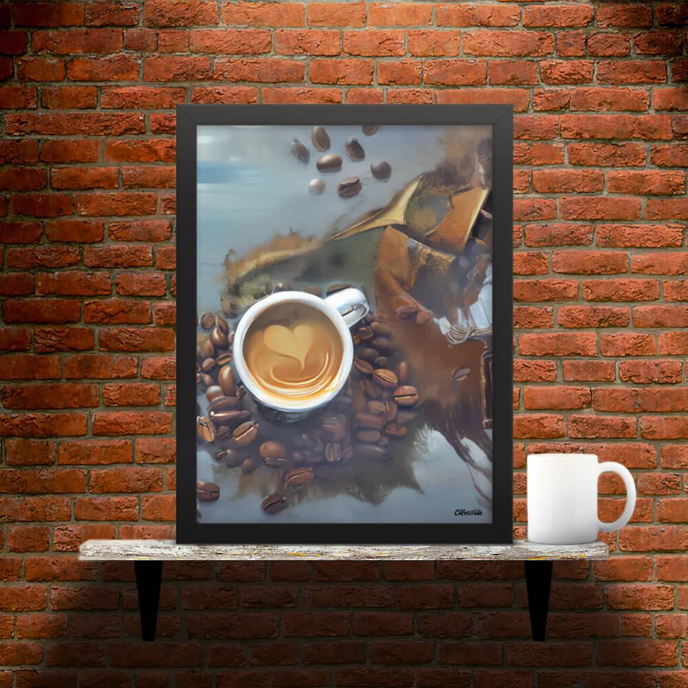 Cafetitude - Caffeine Dreamscape  Framed Poster Wall Art Option